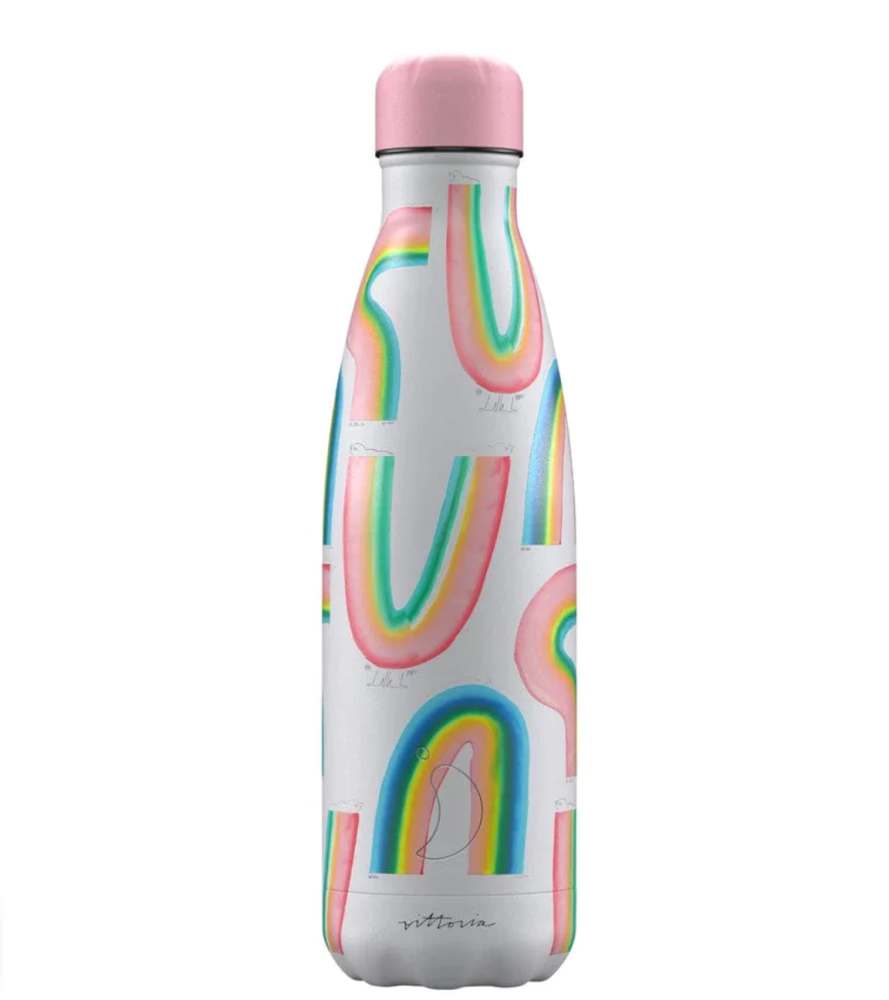 Chillys 500ml Water Bottle Amber Vittoria Rainbows Galore