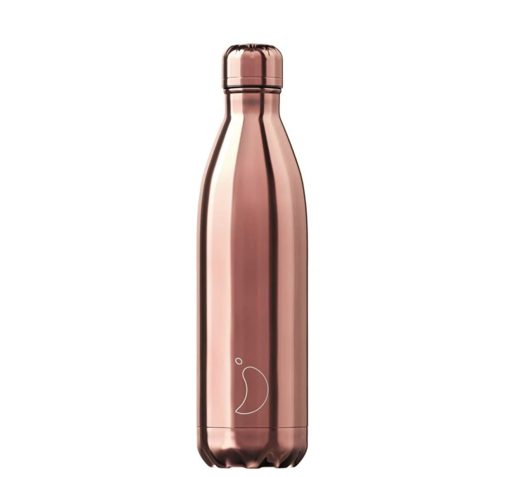 Chilly's Chrome 750ml Bottle- Rose Gold