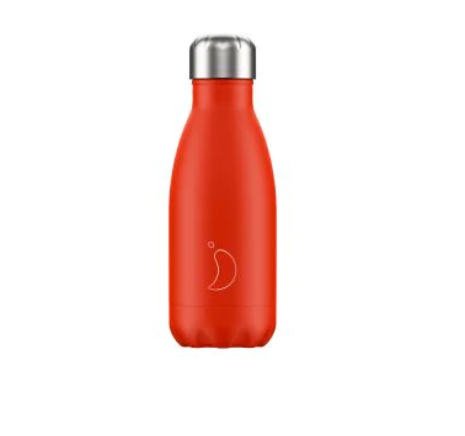 Chilly's 260ml Bottle- Neon Red