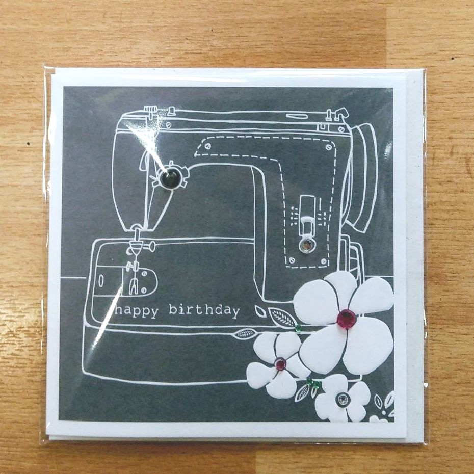 Birthday Card- Sewing Machine