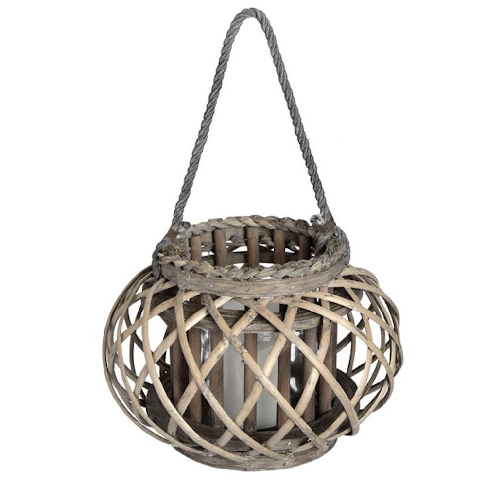 Round Willow Hanging Lantern (20cm)