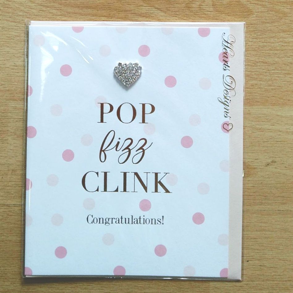 Pop Fizz Clink Congratulations Card
