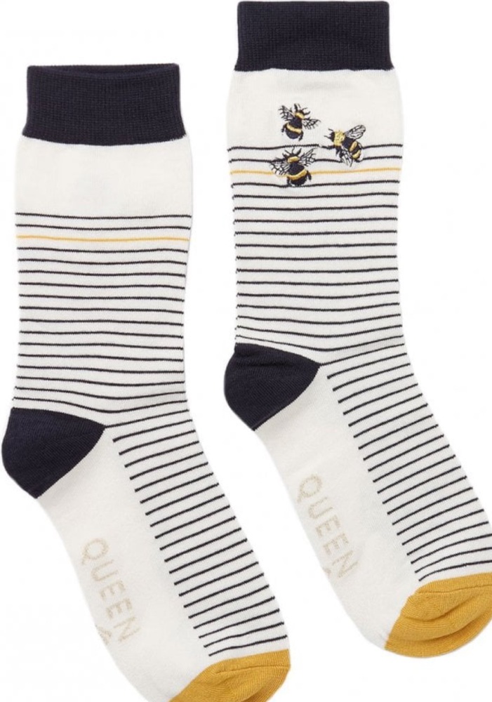 Excellent Everyday Single Eco Vero Socks- Bee Stripe