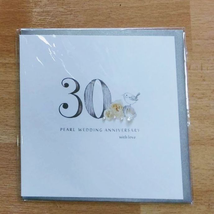 Anniversary Card- 30th Pearl