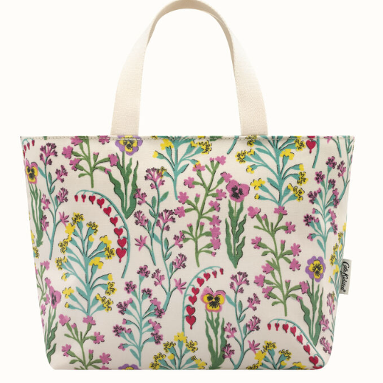Paper Pansies Lunch Tote