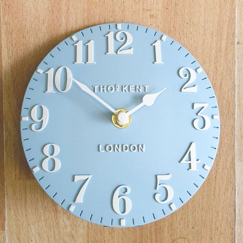 6" Arab Blue JL Mantel Clock