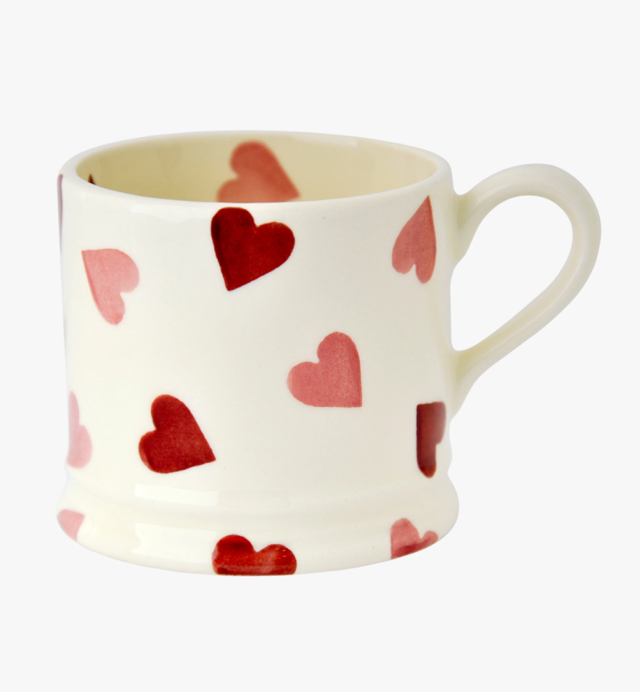 Pink Hearts Small Mug