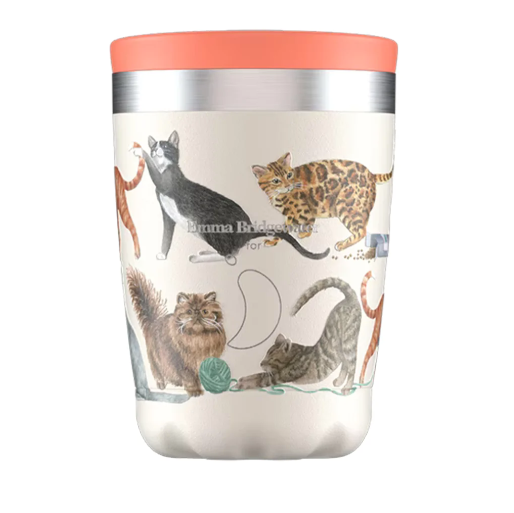 Chilly's 340ml Travel Cup- Emma Bridgewater- Cats