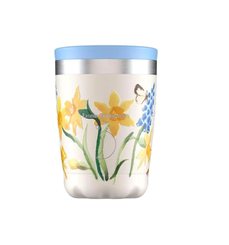 Chilly's 340ml Travel Cup- Little Daffodils- Emma Bridgewater