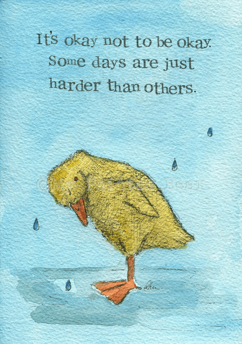 Some days are harder than others Card