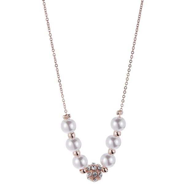 Rose Gold Fine Necklace with pearls