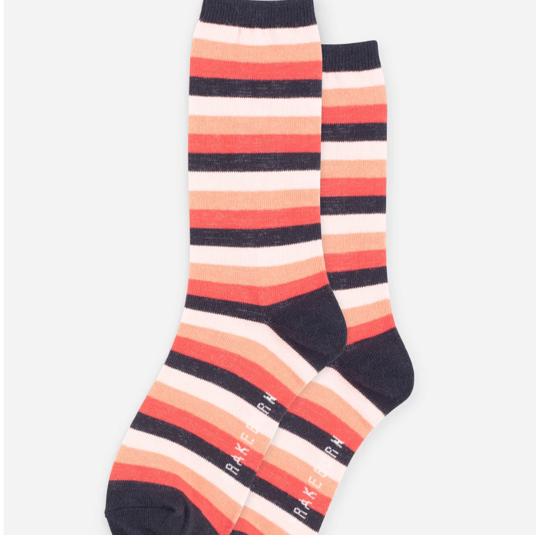 Winter Berry Stripe Socks
