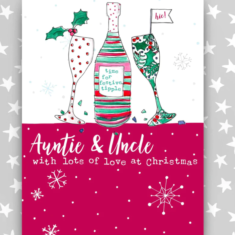 Auntie and Uncle Christmas Card