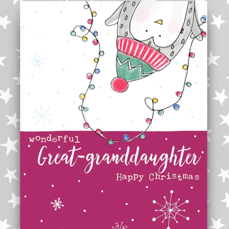 Great-granddaughter Christmas Card