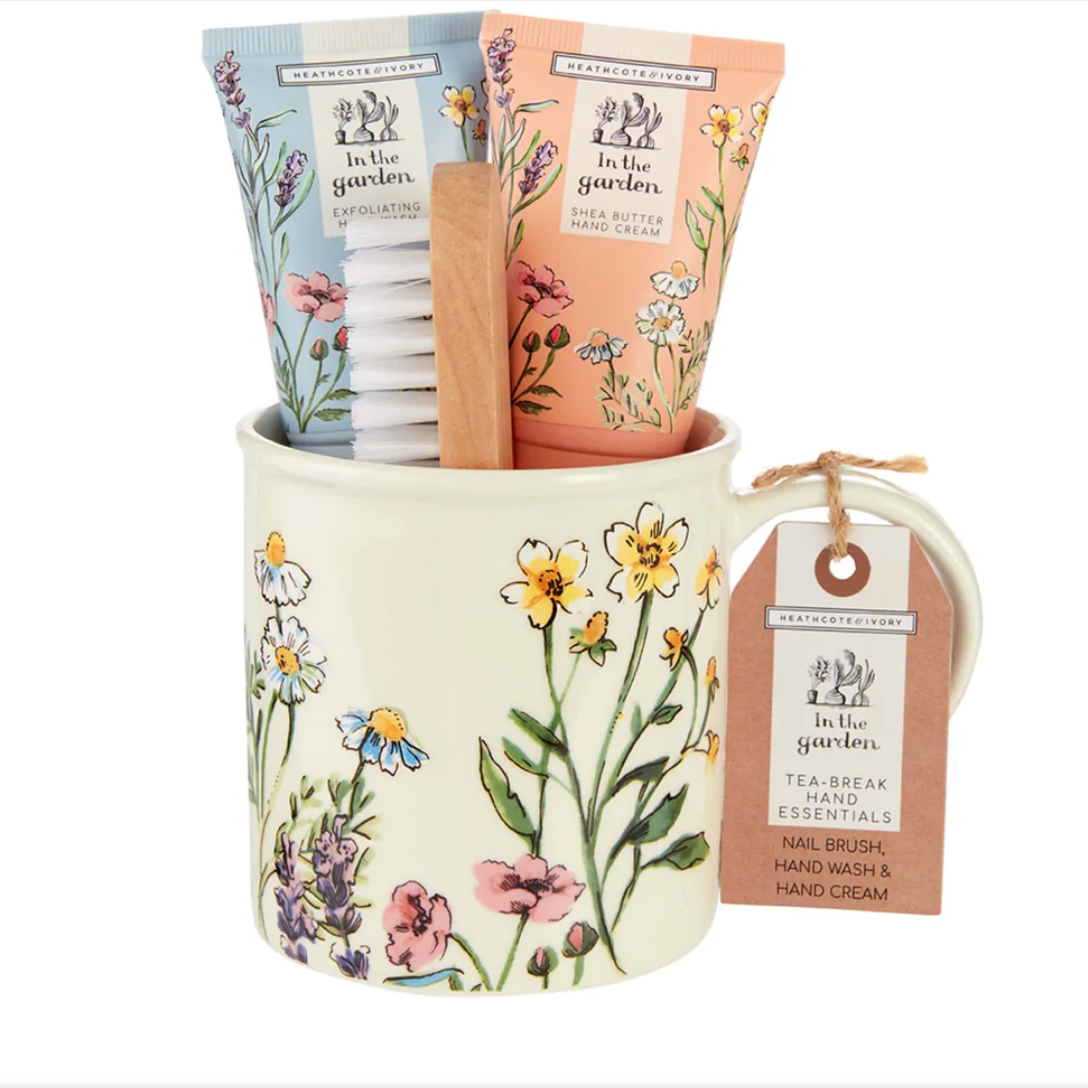 In The Garden Tea-Break Hand Essentials (Mug, Hand Cream, Hand Wash, Nail b