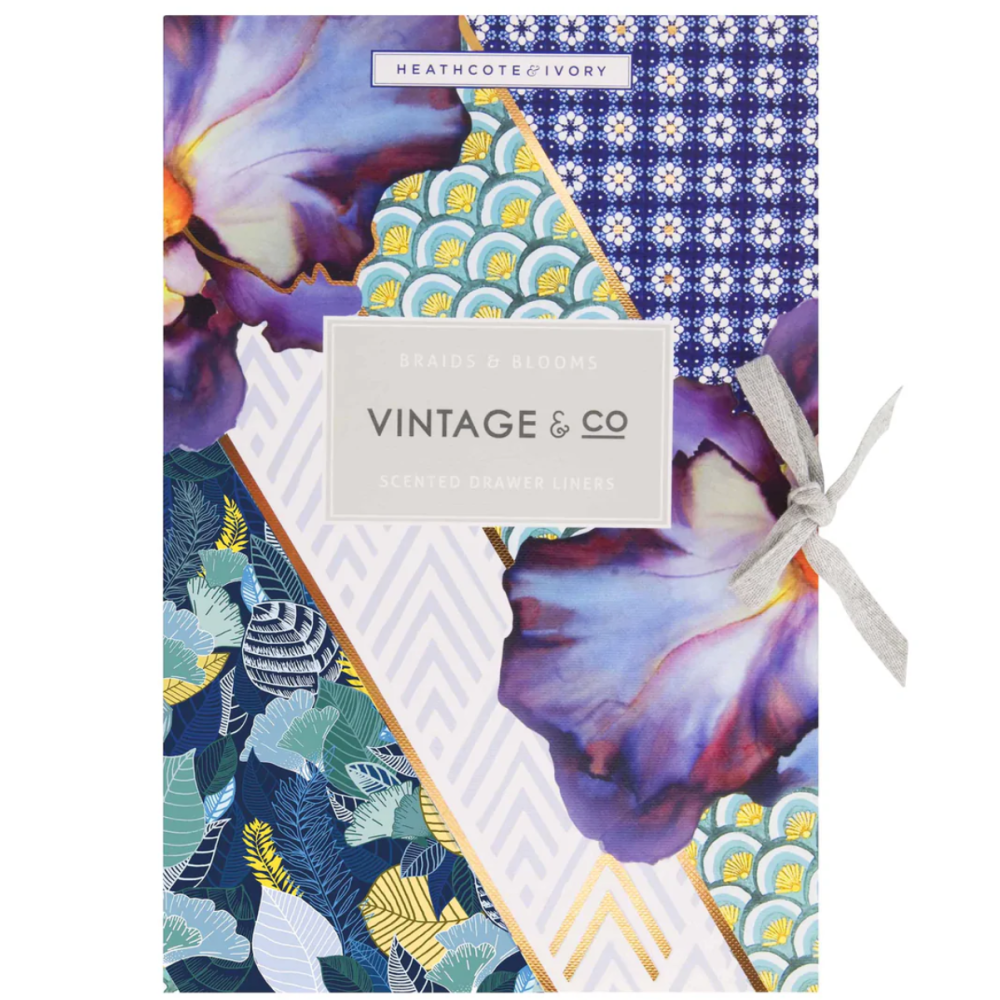 Vintage & Co Braids & Blooms Scented Drawer Liners