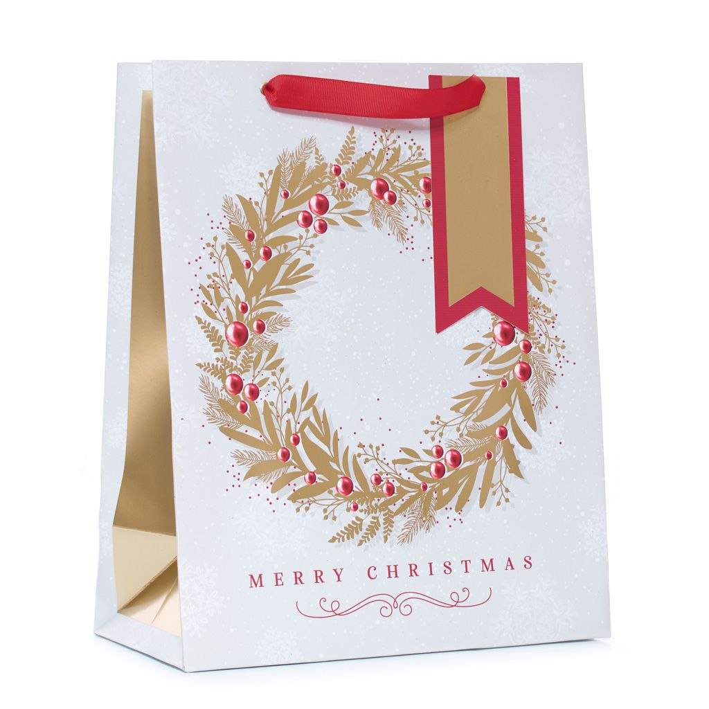 Christmas Wreath Gift Bag (Medium)