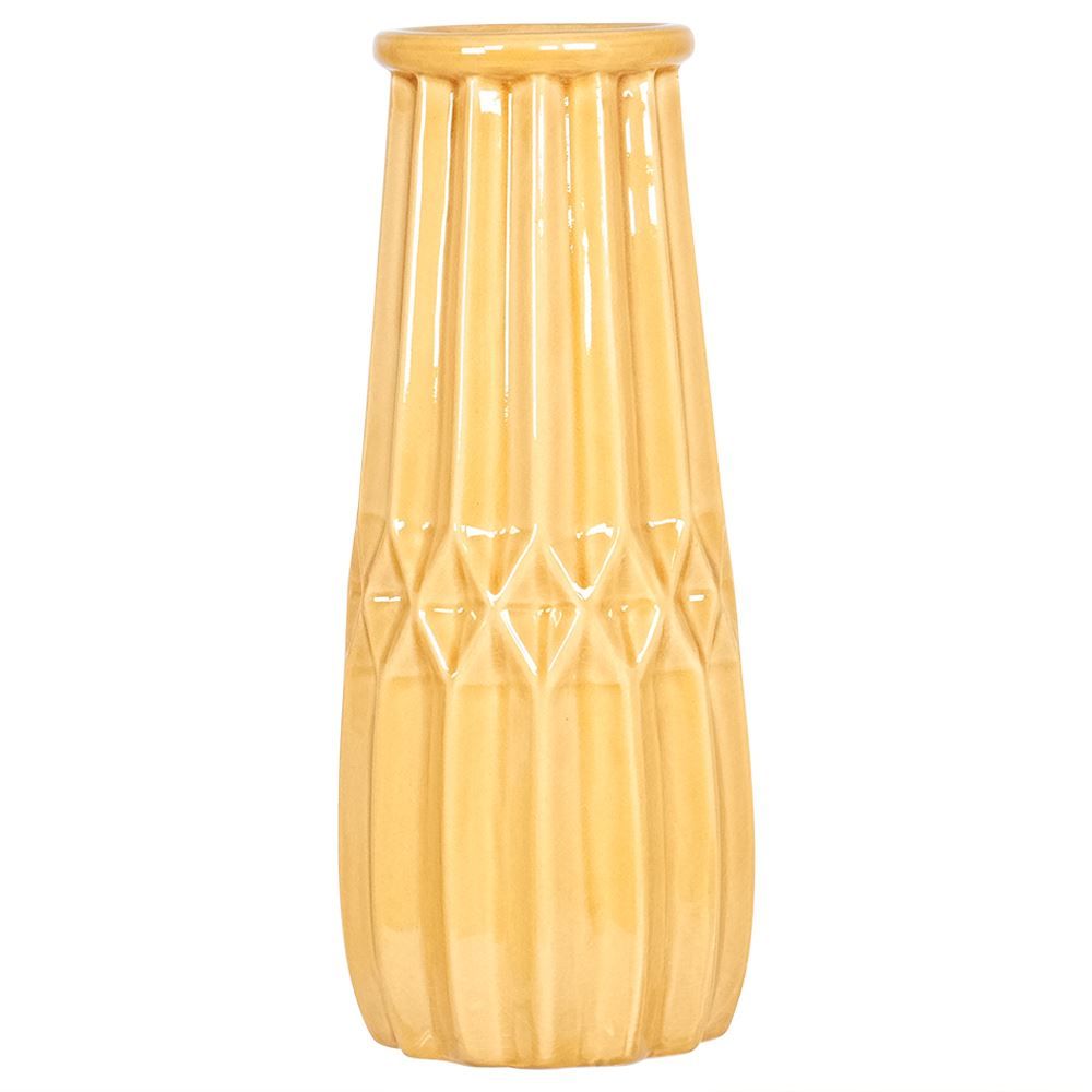 Ochre Mustard Vase