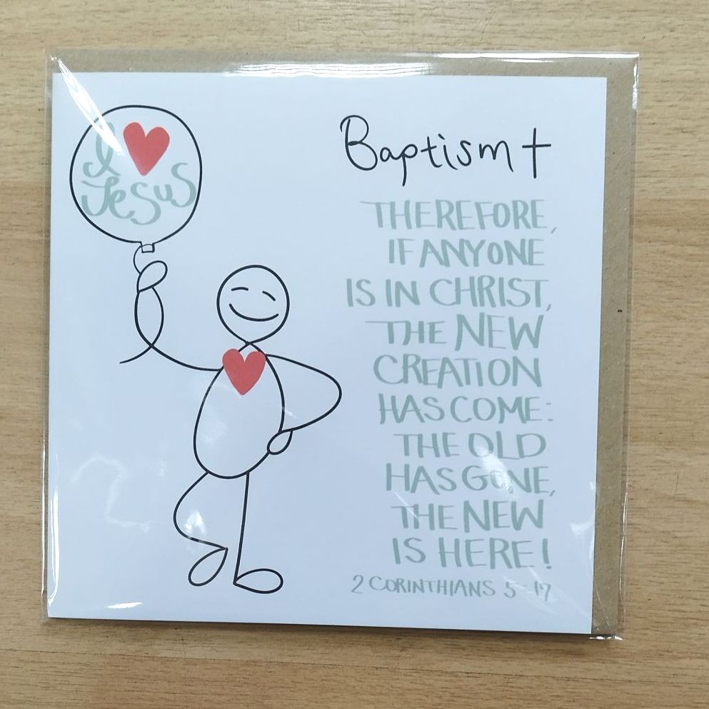 Baptism Card-  (with verse)