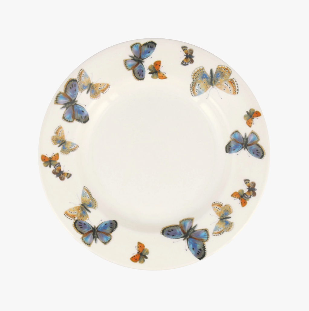 Common Blue Butterfly 8 1/2 Inch Plate