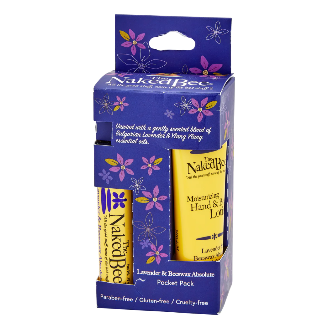 Lavender & Beeswax Absolute Pocket Pack- (Hand& Body Lotion and Lip Balm)
