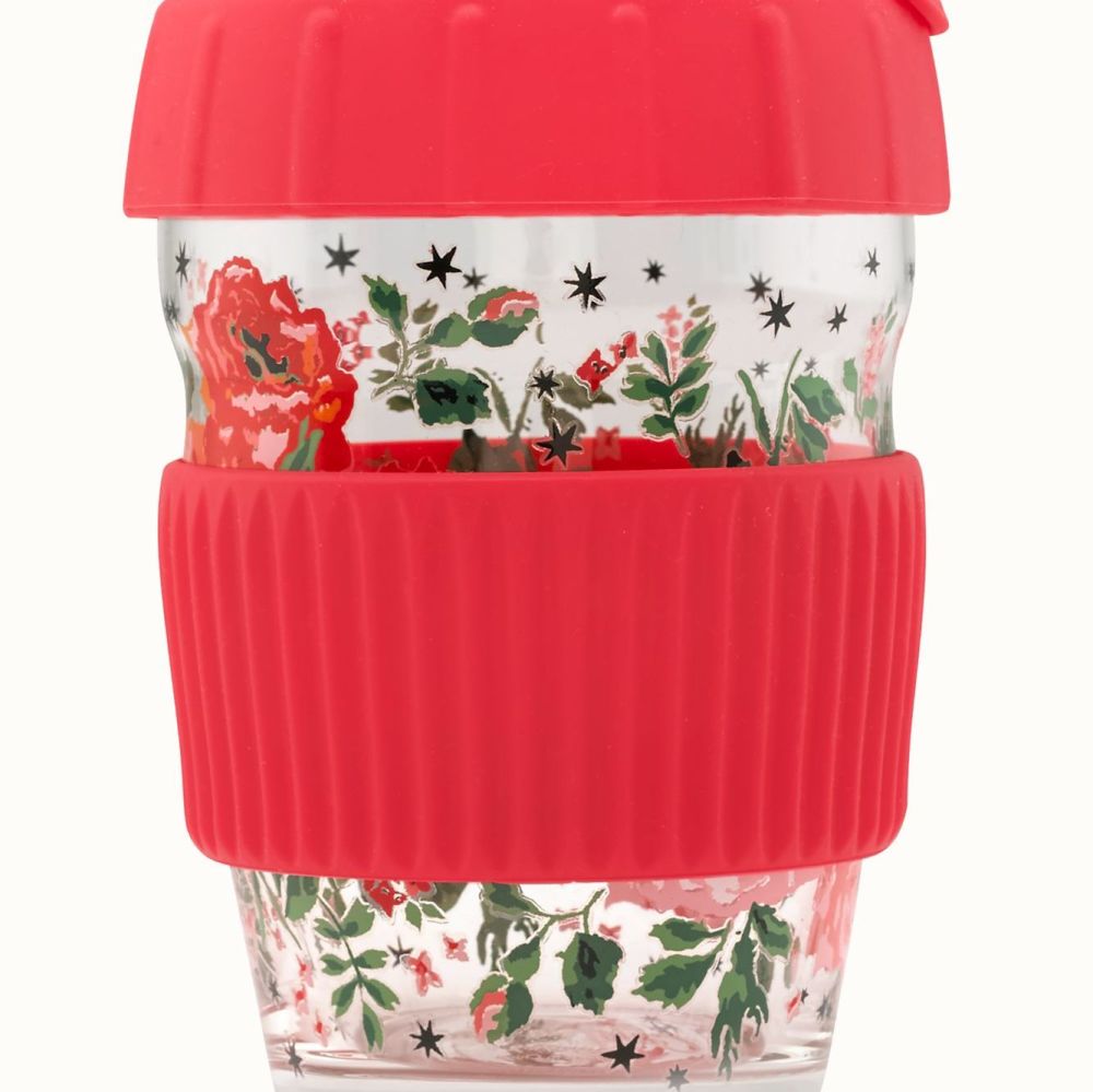 Archive Rose Glass Travel Cup