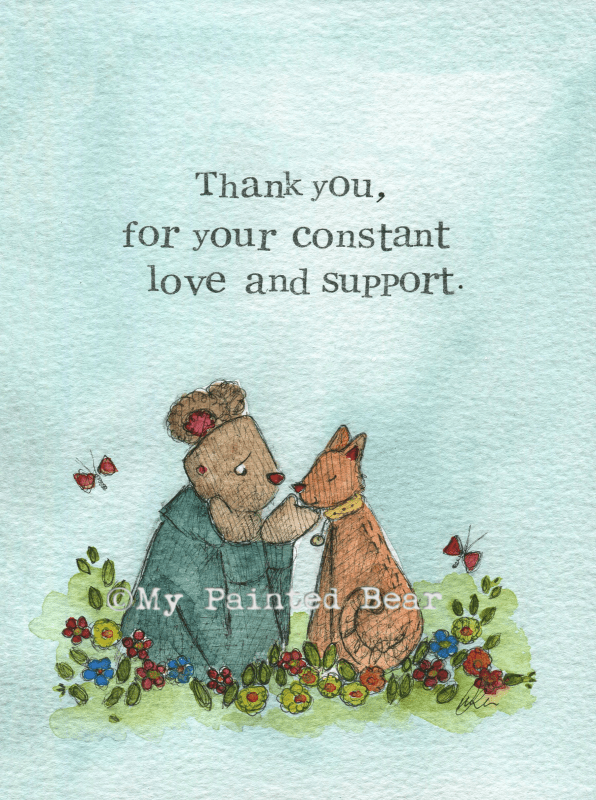 Constant Love- Thank-you Card