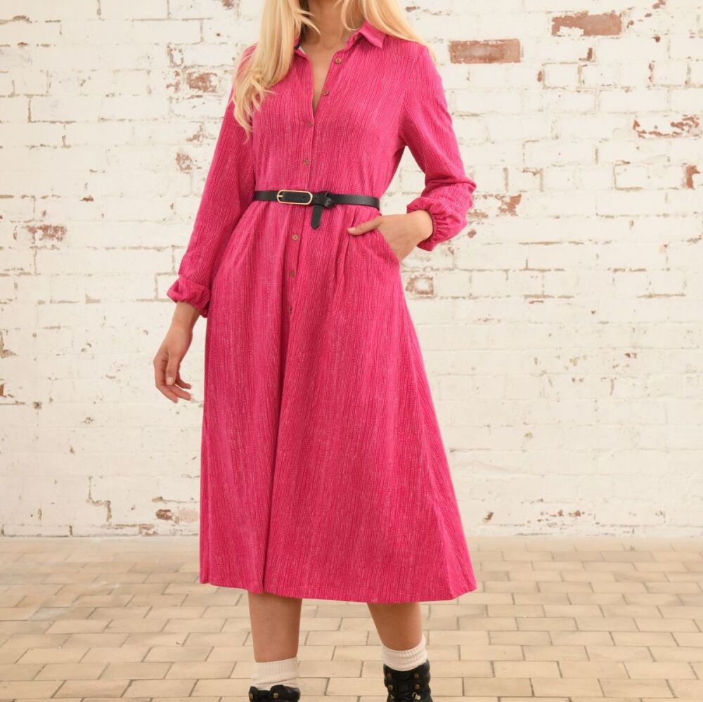 Ariella Dress- Raspberry Dash- Size 8