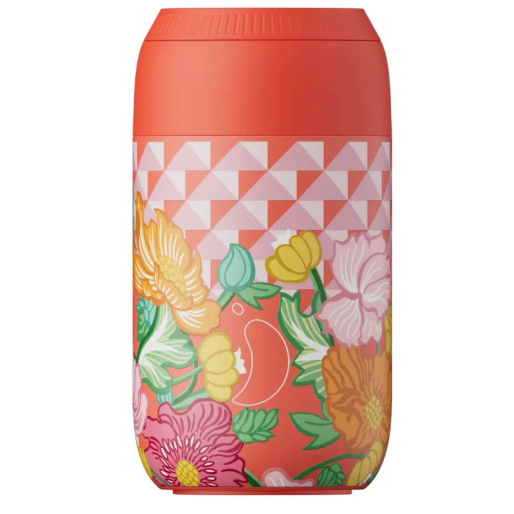 Chilly's Series 2 Liberty Coffee Cup 340ml- Poppy Trellis
