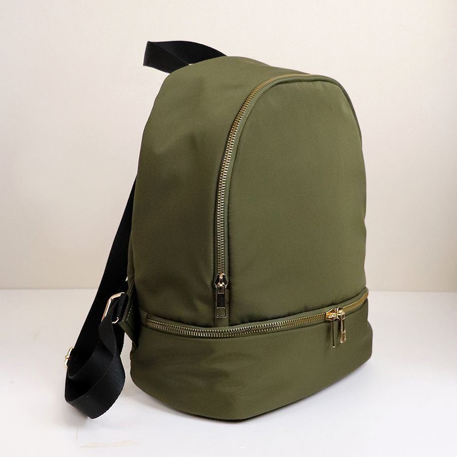 Olive Green Recycled Backpack