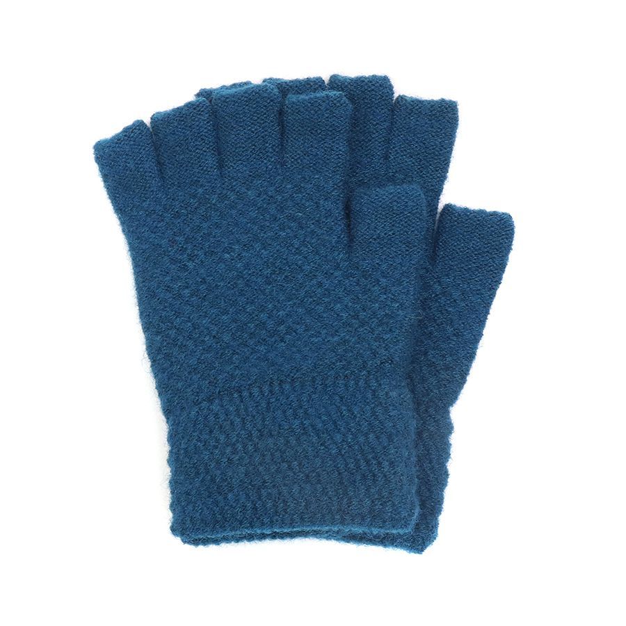 Fingerless Gloves- Teal Blue
