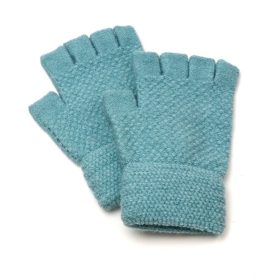 Fingerless Gloves- Aqua Blue