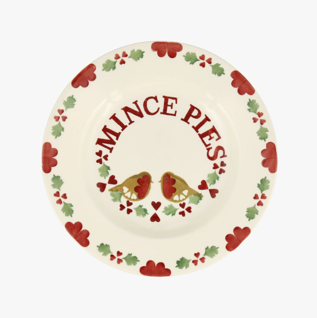 Christmas Joy Mince Pies 8 1/2 Inch Plate