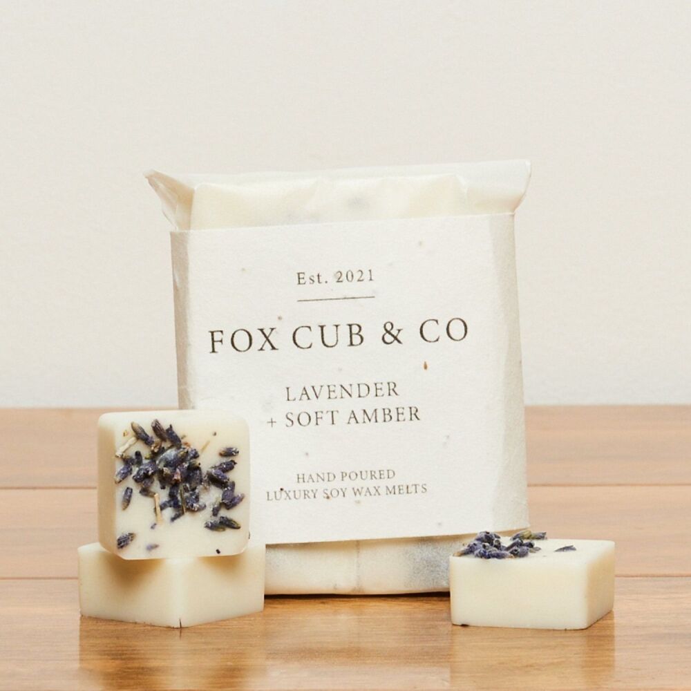 Lavender + Soft Amber Wax Melts (Pack of 6)