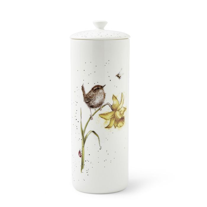 The Birds and The Bees Tall Lidded Storage Jar
