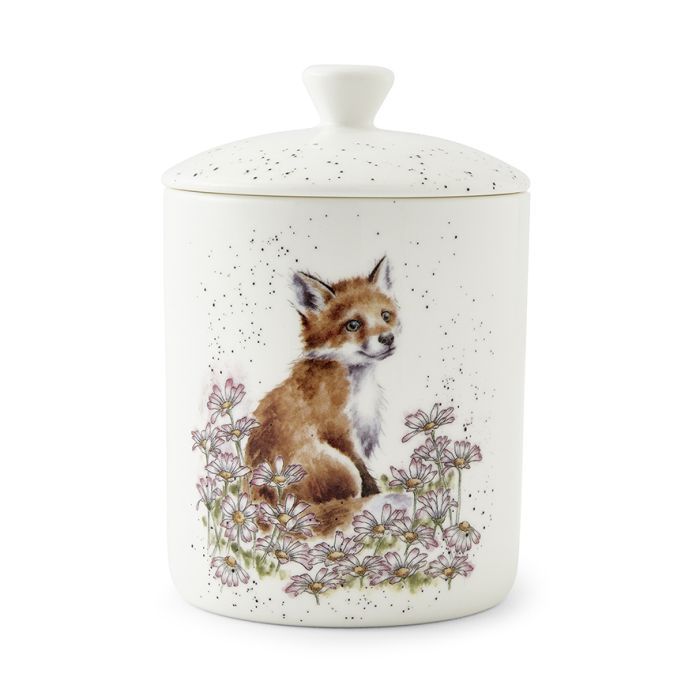Make My Daisy Fox Medium Lidded Storage Jar