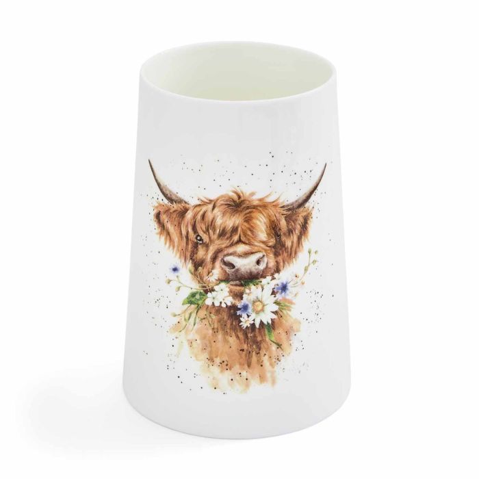 Royal Worcester Wrendale Designs Large Vase- Cow