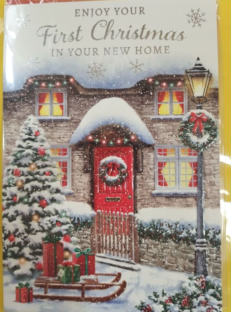1st Christmas in New Home Card