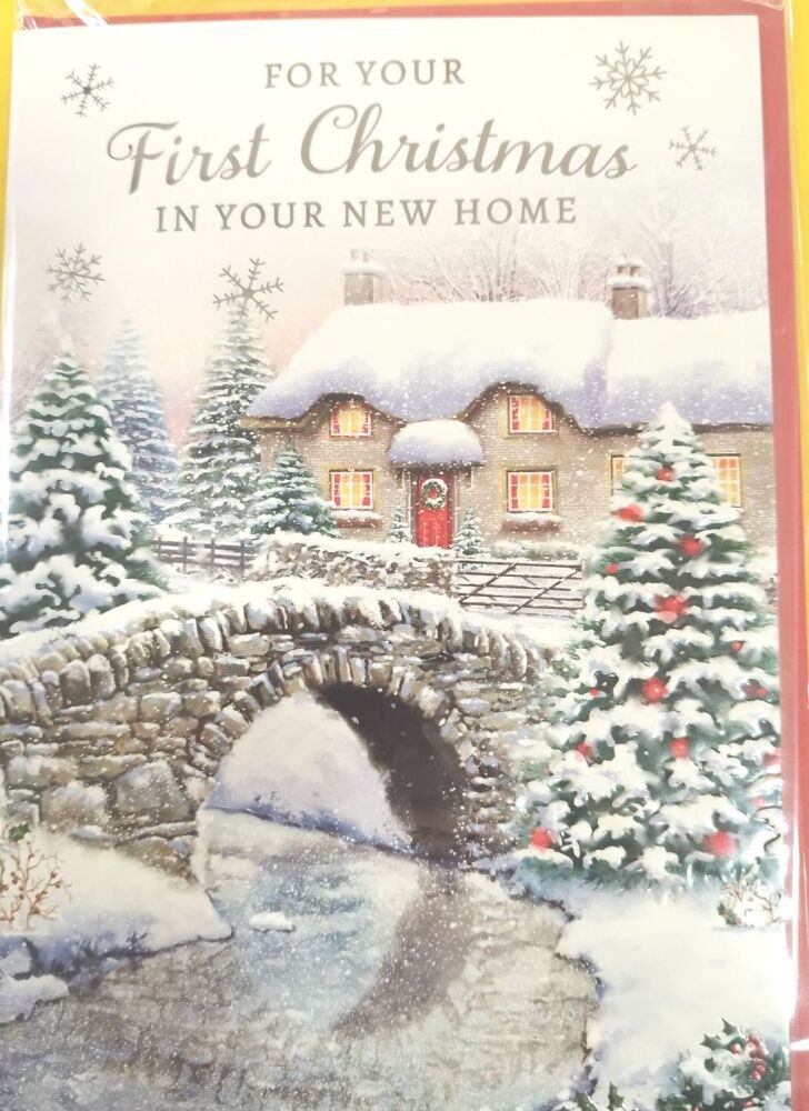 1st Christmas in New Home Card