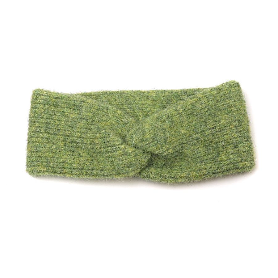 Soft Green Ribbed Knitted Cosy Headband