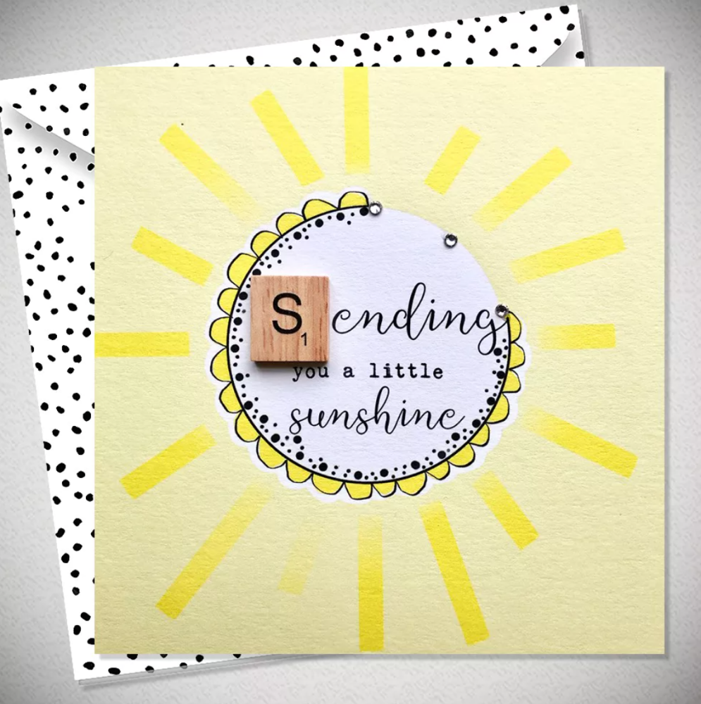Sending you a little sunshine - Encouragement Card
