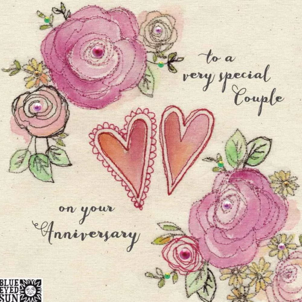 Special Couple on Anniversary Card