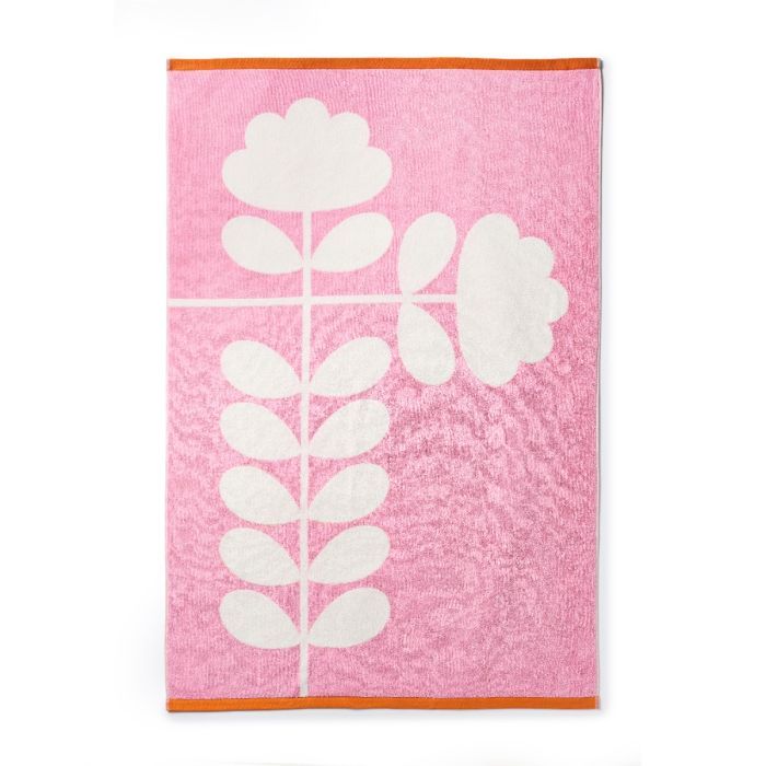 Cut Stem Tulip/ Paprika (Orla Kiely)- Pink and Orange- Hand Towel