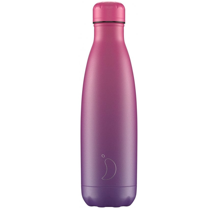 Chilly's 500ml Bottle- Gradient Purple Fuchsia