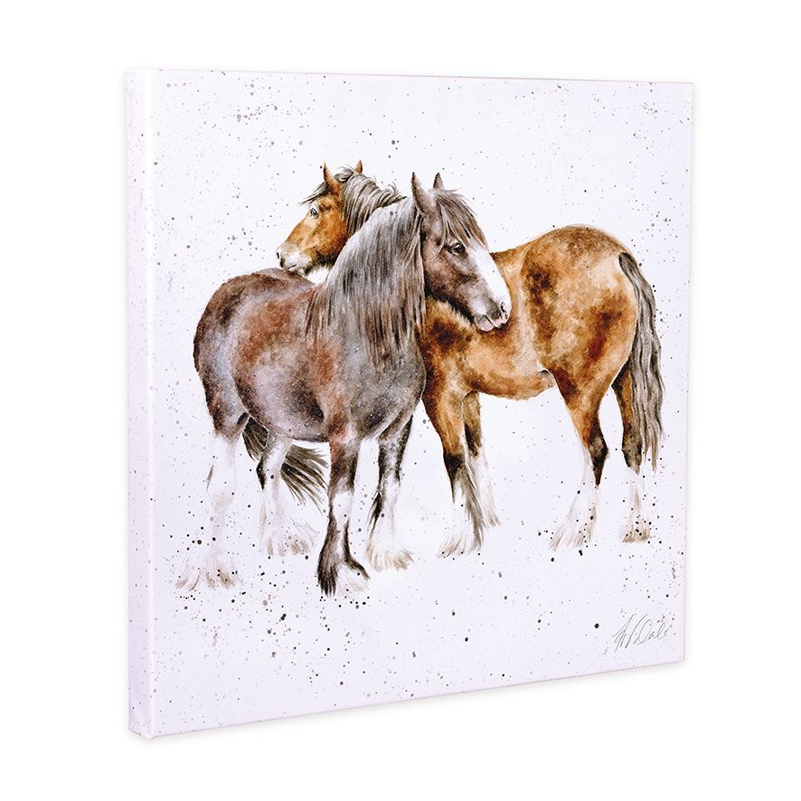 Side by Side- 50cm Horse Canvas
