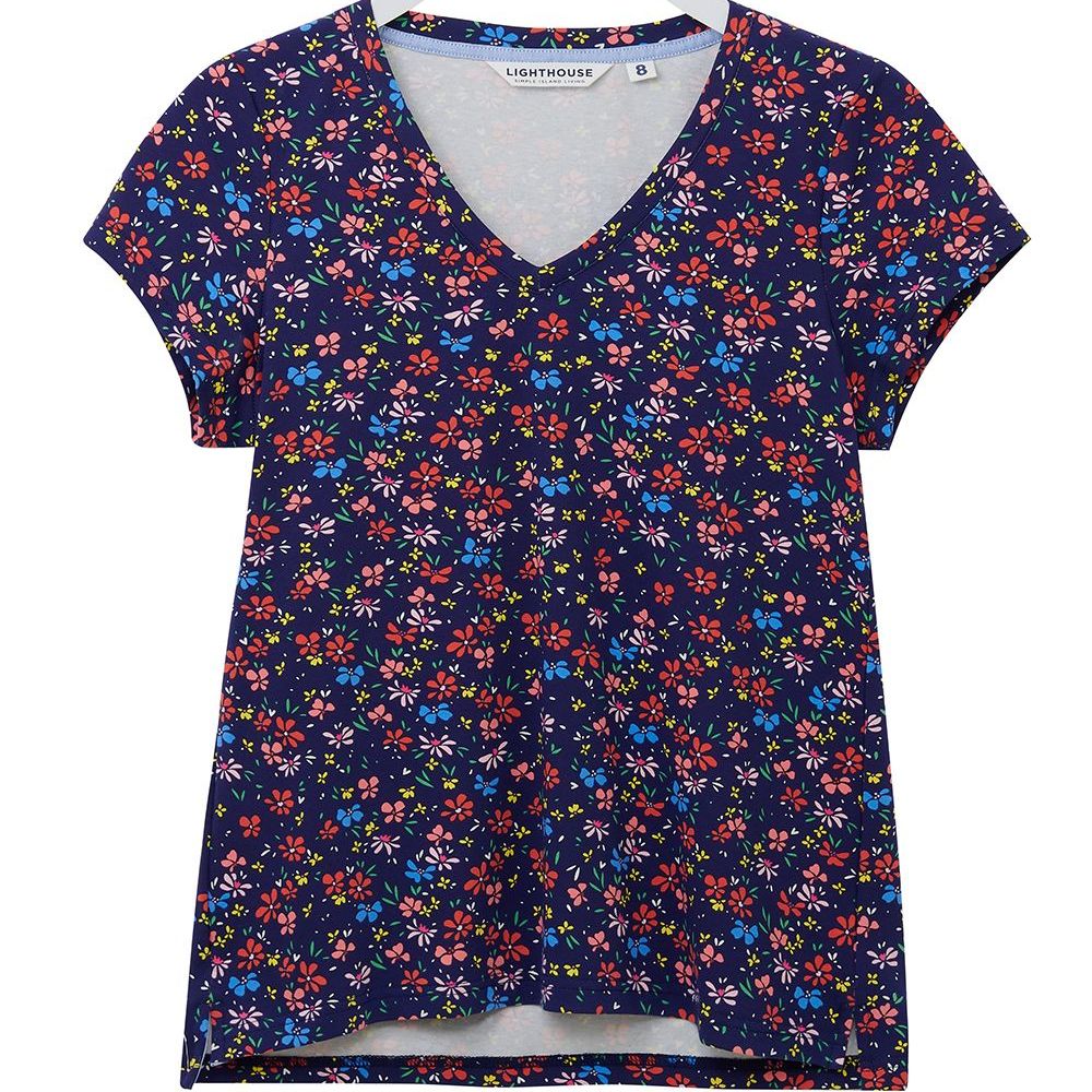Ariana T-Shirt - Multi Floral- Size 8, 10, 12, 14, 16, 18, 20