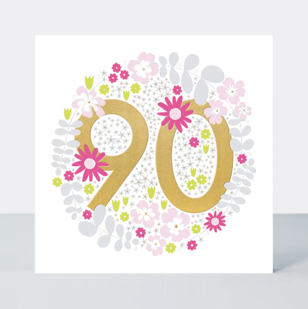90th Birthday Card