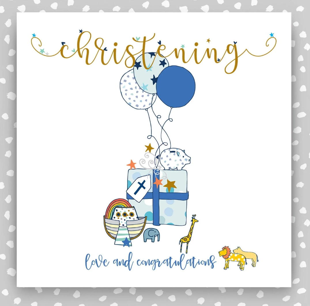 Boy Christening Card