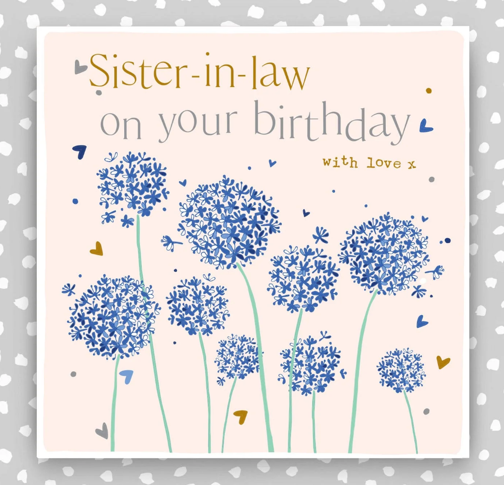 Sister-in-law Birthday Card