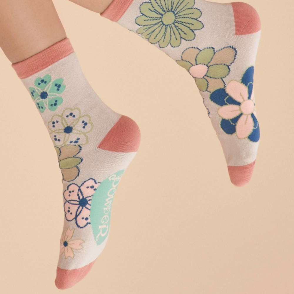 70s Kaleidoscope Floral Socks